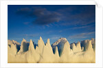 Jagged icebergs in Disko Bay in Greenland by Anonymous