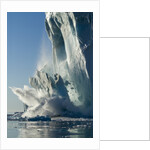Calving iceberg in Disko Bay in Greenland by Anonymous