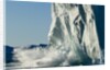 Calving iceberg in Disko Bay in Greenland by Anonymous
