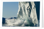Calving iceberg in Disko Bay in Greenland by Anonymous