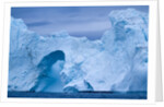 Hole melted in iceberg in Disko Bay in Greenland by Anonymous