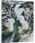 Snow covering most of Great Britain by Anonymous