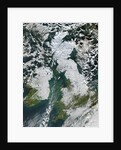 Snow covering most of Great Britain by Anonymous