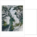 Snow covering most of Great Britain by Anonymous