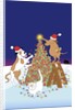 Dogs Decorating a Tree by Anonymous
