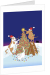 Dogs Decorating a Tree by Anonymous