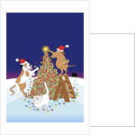 Dogs Decorating a Tree by Anonymous