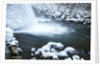 Snowy waterfall in winter by Anonymous