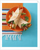 Fajitas (wheat tortillas with meat and chicken filling) by Anonymous