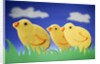 Three Easter chicks by Anonymous