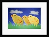 Three Easter chicks by Anonymous