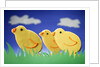 Three Easter chicks by Anonymous