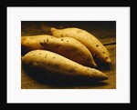 Yams on Wooden Table by Anonymous