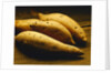 Yams on Wooden Table by Anonymous