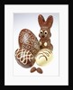 Chocolate Easter Bunny and chocolate eggs by Anonymous