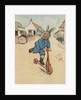 Illustration of rabbit on kick scooter by Anonymous