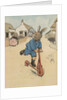 Illustration of rabbit on kick scooter by Anonymous