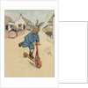 Illustration of rabbit on kick scooter by Anonymous