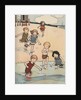 Illustration of children playing at beach by Anonymous