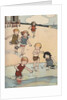 Illustration of children playing at beach by Anonymous