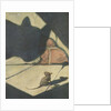 Illustration of cat hunting mouse by Anonymous
