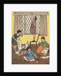 Illustration of children working on household projects by Anonymous
