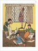 Illustration of children working on household projects by Anonymous