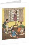 Illustration of children working on household projects by Anonymous