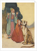 Illustration of man and girl with tiger by Anonymous