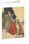 Illustration of man and girl with tiger by Anonymous