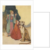 Illustration of man and girl with tiger by Anonymous