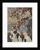 Illustration of men escaping from boat sinking near waterfall by Anonymous