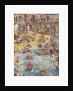Illustration of animals at the beach by Anonymous
