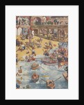 Illustration of animals at the beach by Anonymous