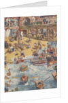 Illustration of animals at the beach by Anonymous