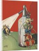 Illustration of mice spraying soda syphon bottle by Anonymous