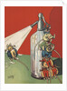 Illustration of mice spraying soda syphon bottle by Anonymous