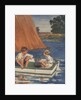 Illustration of children in sailboat by Anonymous