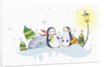 Christmas and winter scape by Anonymous