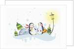 Christmas and winter scape by Anonymous