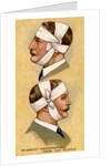 Man with bandaged head by Anonymous
