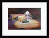 Gas station at night by Anonymous