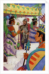 Hernan Cortes meeting Montezuma by Anonymous