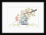 Flower background in illustration by Anonymous