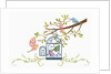 Flower background in illustration by Anonymous