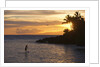 Stand-up paddler at sunset on Maui, Hawaii by Anonymous