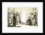 Book burning by a Manchu official by Anonymous