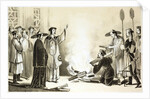 Book burning by a Manchu official by Anonymous