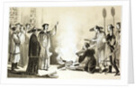 Book burning by a Manchu official by Anonymous
