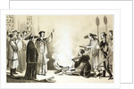 Book burning by a Manchu official by Anonymous
